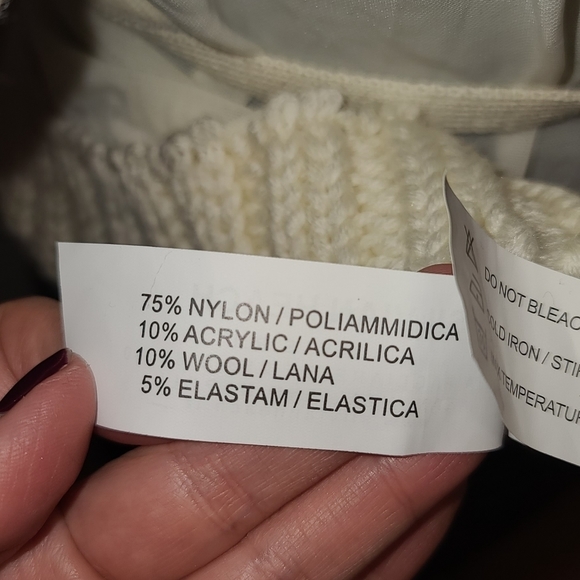 Silvian heach Sheer mesh floral knit embroidery wrap top L - Picture 11 of 14